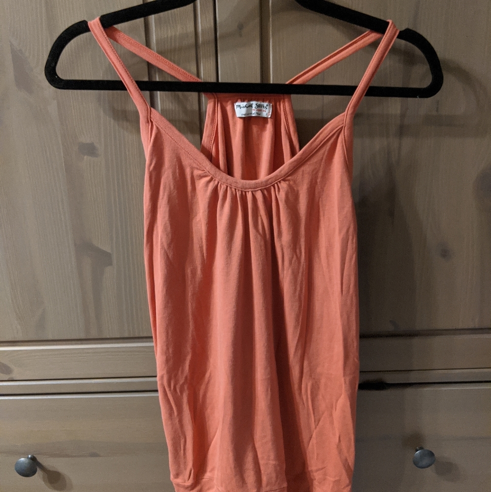 Michael stars peach orange tank